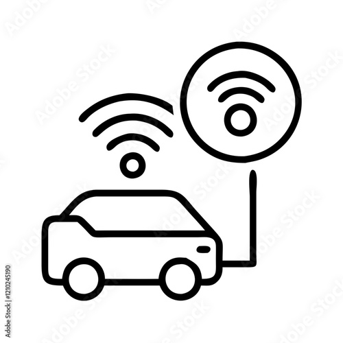 iot internet of things icon, iot internet of things line art - simple line art of iot internet of things, perfect for iot internet of things logos and icons