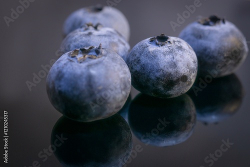 Fresh blueberry. Texture blueberry berries close up, macro shot. photo