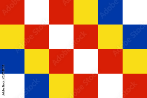 Flag of Antwerp Province (Kingdom of Belgium, Flanders Region) Central Brabant photo