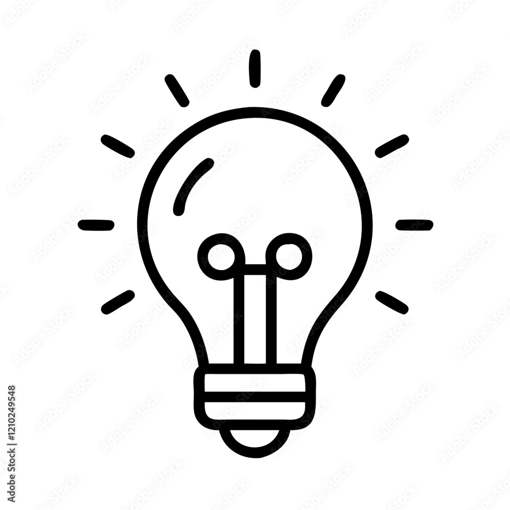 light bulb ideas icon, light bulb ideas line art - simple line art of light bulb ideas, perfect for light bulb ideas logos and icons light bulb ideas icon, light bulb ideas line art - simple line art of light bulb ideas, perfect for light bulb ideas logos and icons