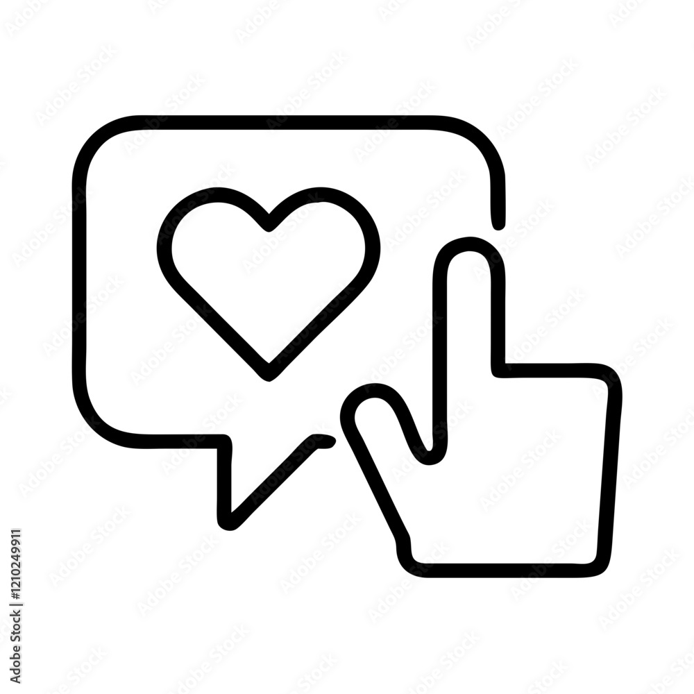 like button icon, like button line art - simple line art of like button, perfect for like button logos and icons like button icon, like button line art - simple line art of like button, perfect for like button logos and icons