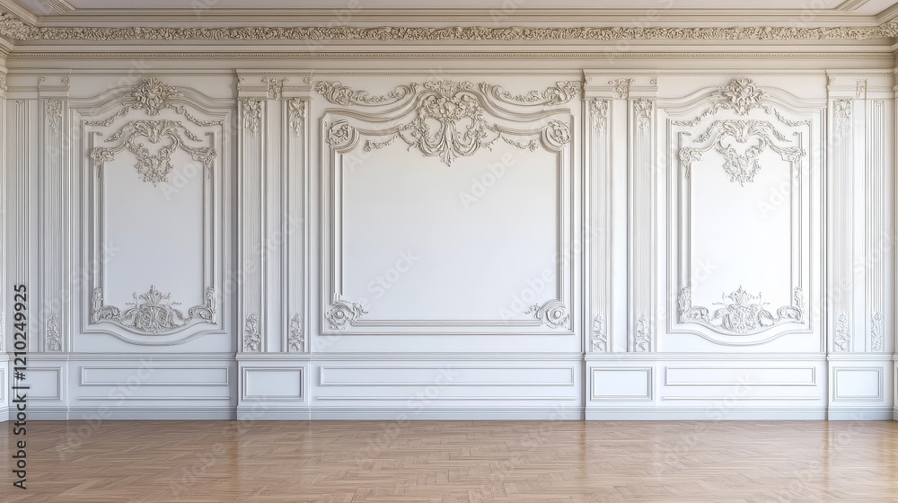 Fototapeta premium A blank canvas showcasing traditional architectural details.