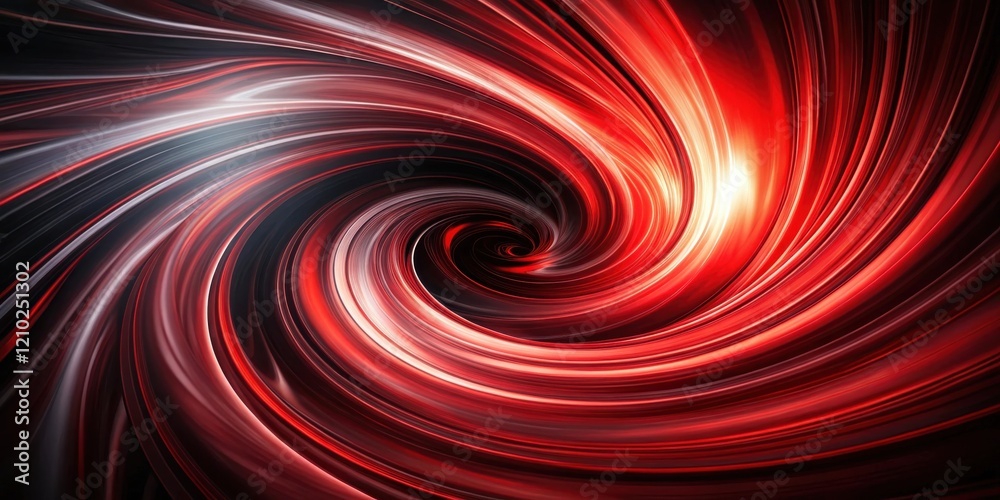 Abstract swirling vortex of red and white energy Abstract swirling vortex of red and white energy