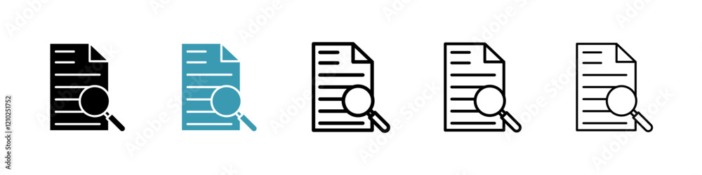 Case studies icons collection in black and blue colors Case studies icons collection in black and blue colors