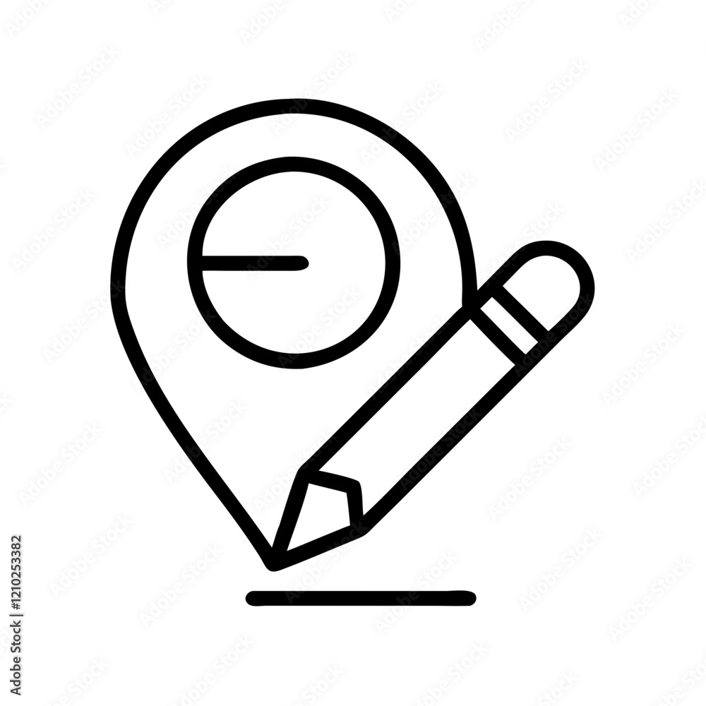 marker icon, marker line art - simple line art of marker, perfect for marker logos and icons marker icon, marker line art - simple line art of marker, perfect for marker logos and icons
