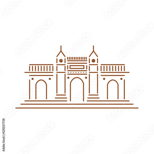 gateway of india line art