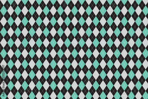 seamless diamond argyle striking pattern with mist background	