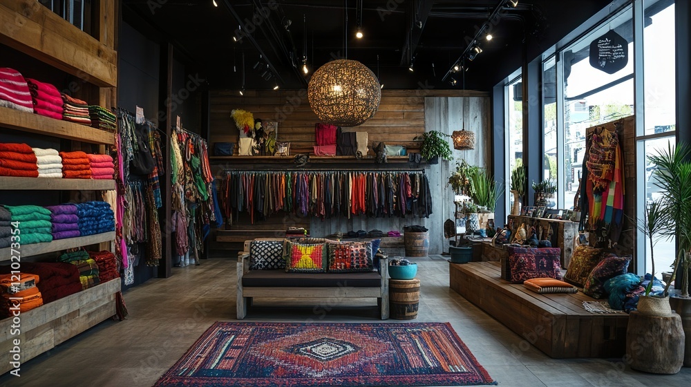 Obraz premium Bohemian Chic Boutique Interior Design