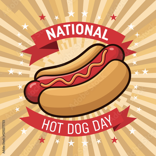 National Hot Dog Day Celebration Banner