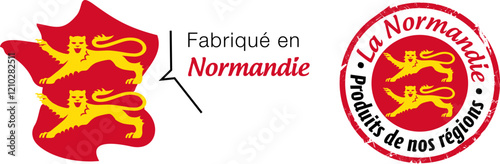 Logo fabriqué en Normandie, produits de nos régions