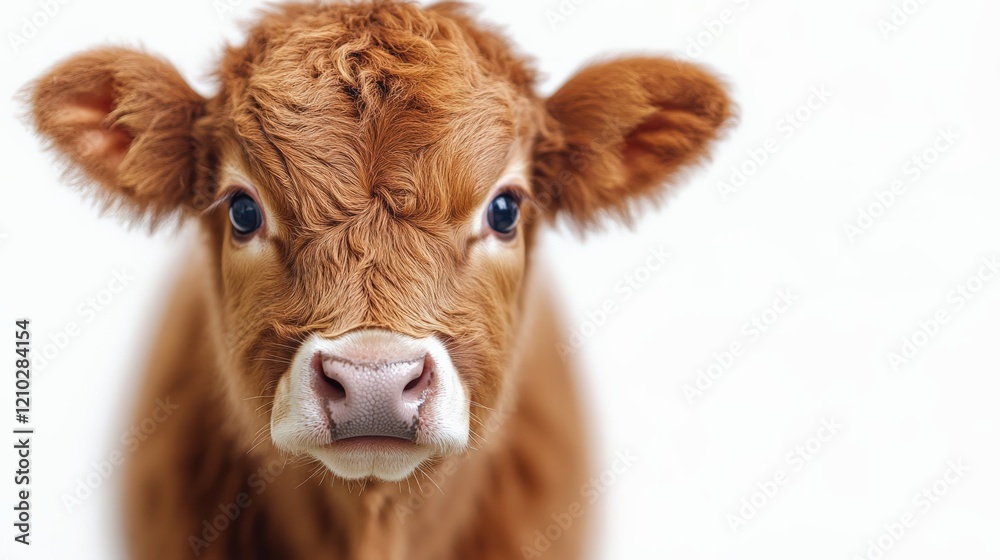 Cute cow isolated in front of white. Cute cow isolated in front of white.