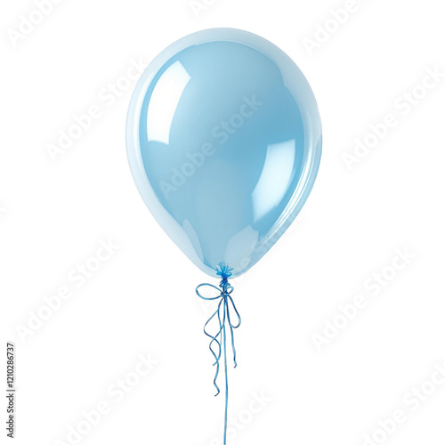 a blue balloon with a string attached to it, no background png