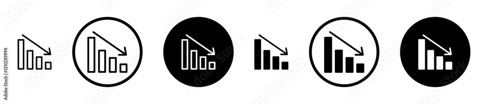 Chat arrow down icons set in black filled and stroke line style Chat arrow down icons set in black filled and stroke line style