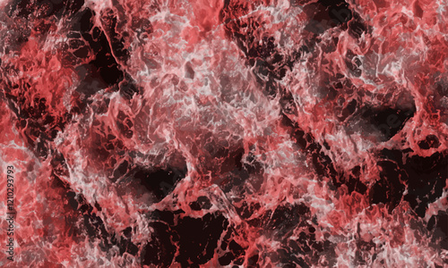 Red water texture background. Abstract sea water texture background from above