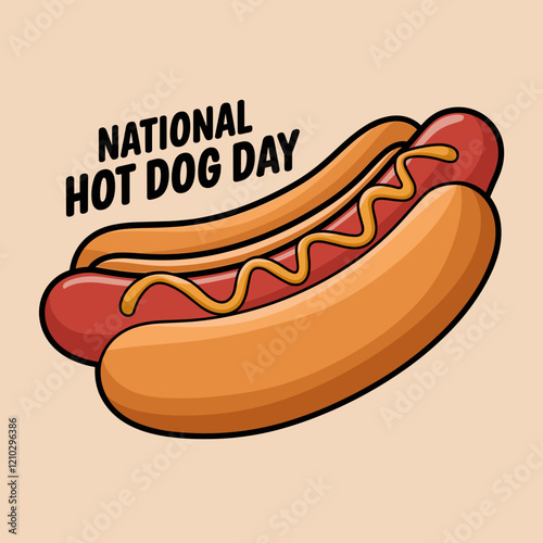 National Hot Dog Day Celebration Banner