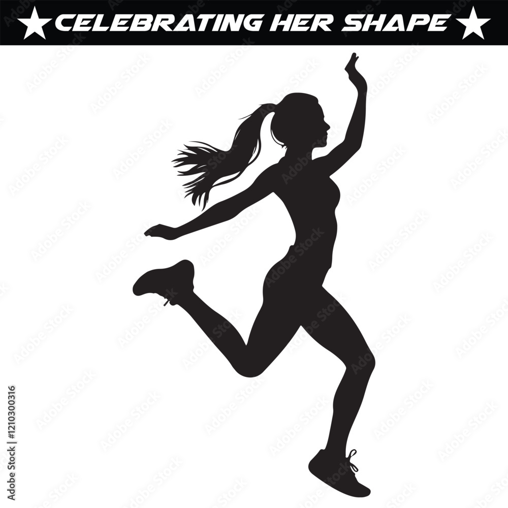 Obraz premium Celebrating Her Shape with Body Positivity and Confidence Through Self-Love and Empowerment