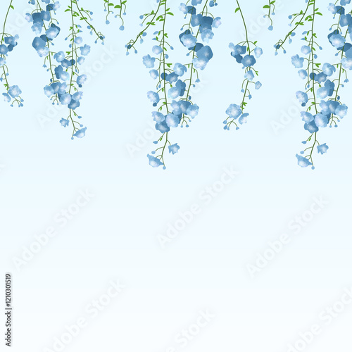 blue floral background