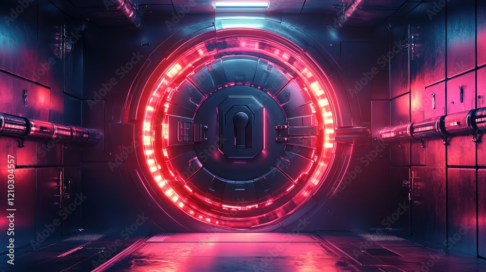 An abstract blockchain vault with holographic locks, symbols of security and decentralization An abstract blockchain vault with holographic locks, symbols of security and decentralization
