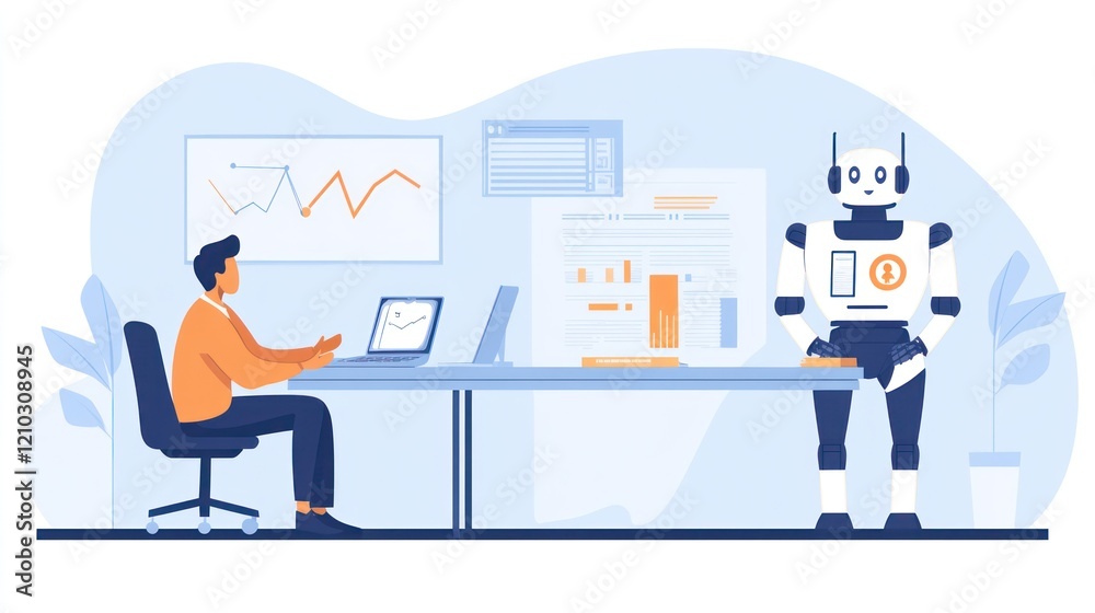 Robot Interacting with Office Workers in a Professional Setting Robot Interacting with Office Workers in a Professional Setting