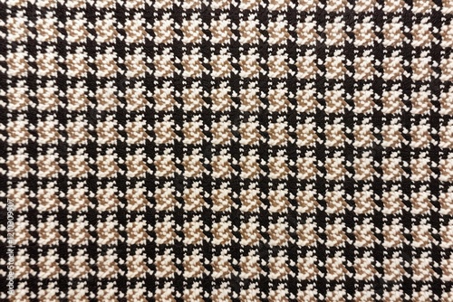 Check and tweed seamless houndstooth pattern texture woven rug