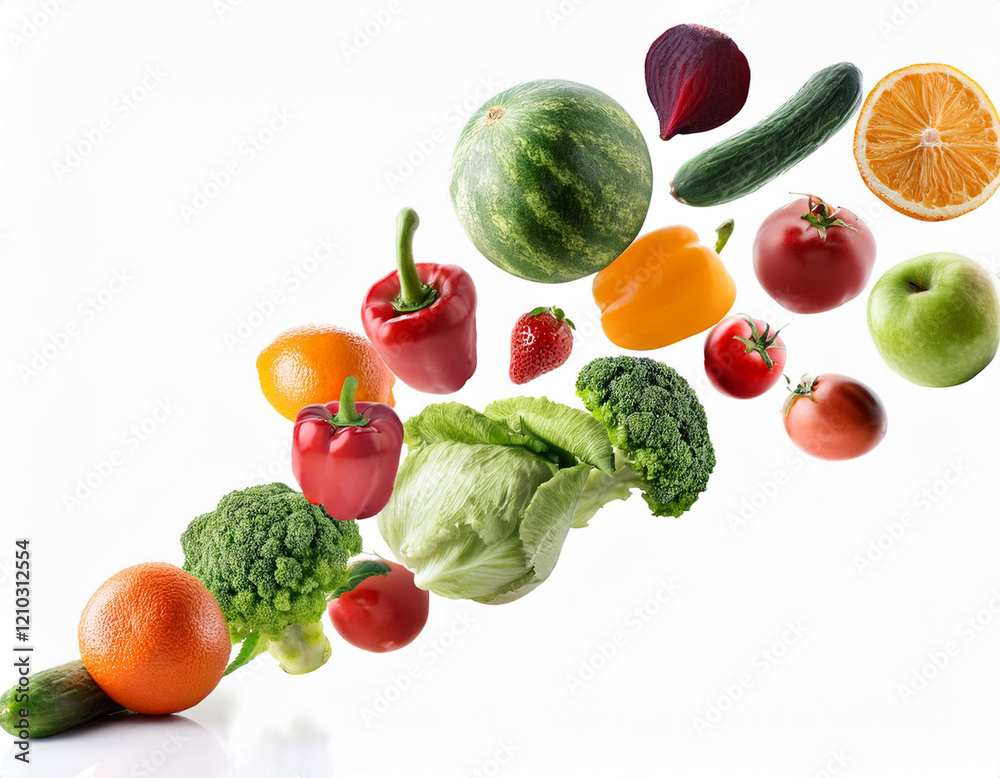 Large set of isolated vegetables on a white background Large set of isolated vegetables on a white background