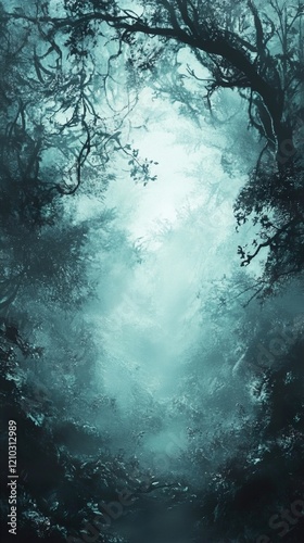 Enchanted Forest Path: A Mystical Landscape