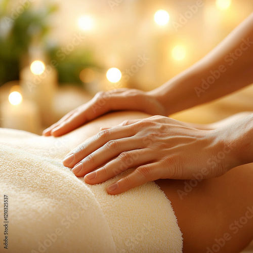 Wallpaper Mural Therapeutic Back Massage in a Luxurious Spa Torontodigital.ca