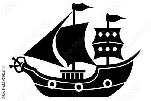 pirate ship in the sea