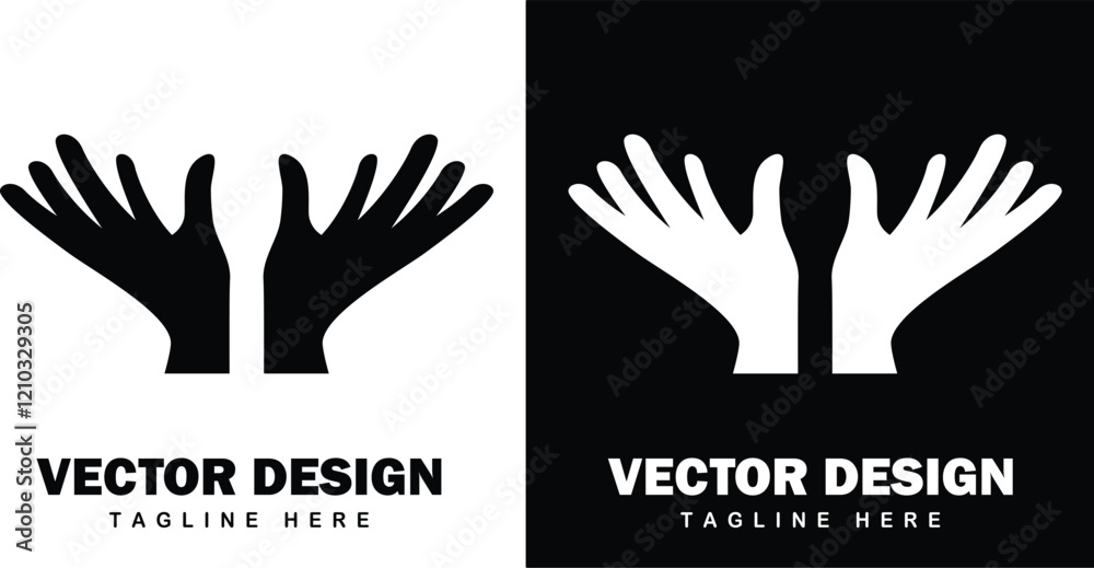 Fototapeta premium Vector Illustration, Logo Design, Art all in Illustration, Vector, Black and White silhouette