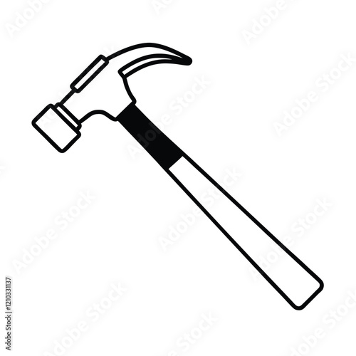 Wallpaper Mural hammer isolated on white Torontodigital.ca