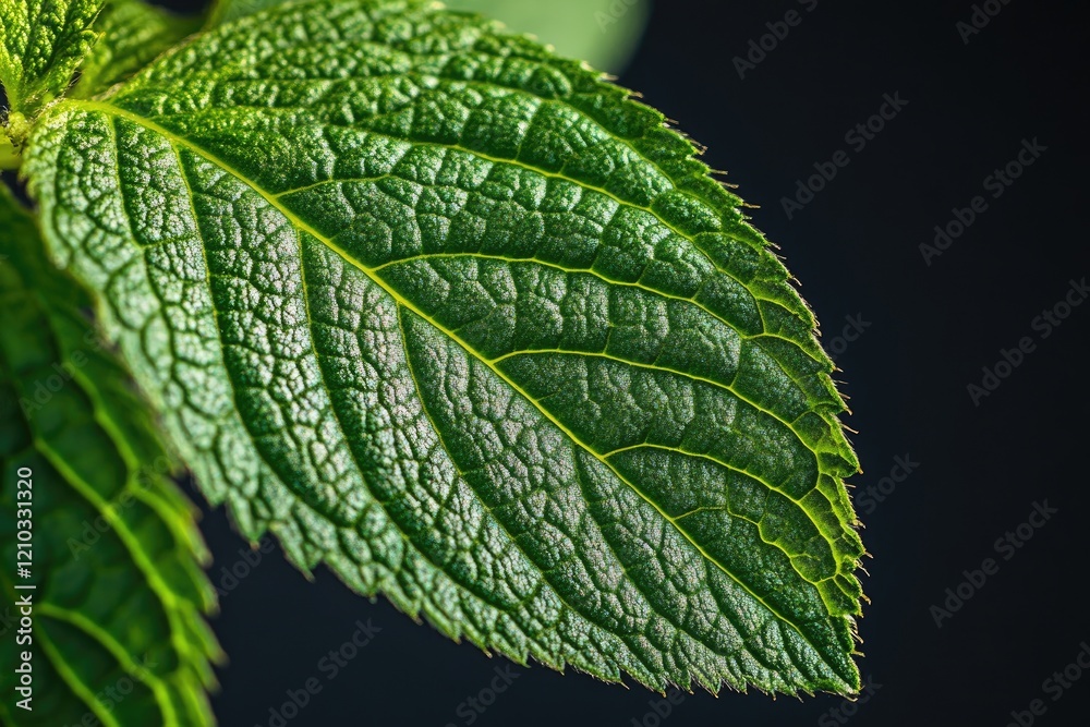 Vibrant Green Leaf Closeup Macro Photography Vibrant Green Leaf Closeup Macro Photography
