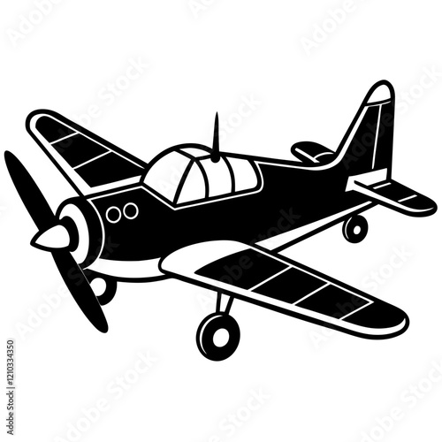 airplane on a white background