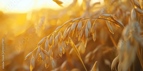 Golden Field of Sunlit Wheat