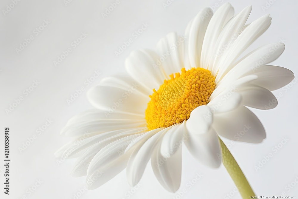 Fototapeta premium Stunning White Daisy Flower Close Up Photo