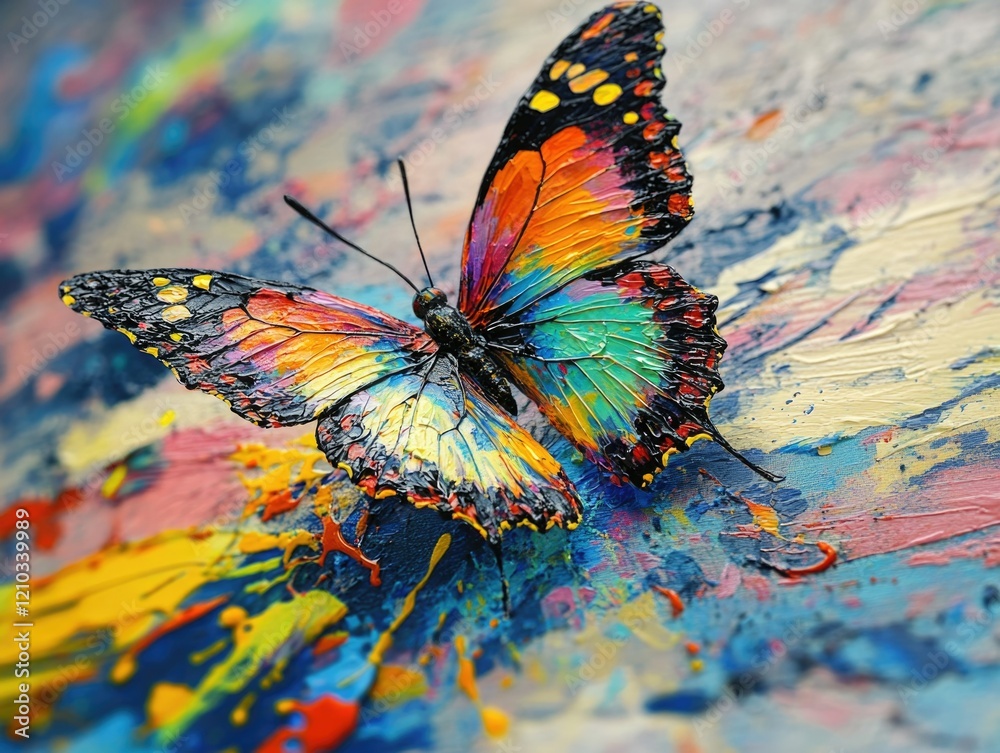 Obraz premium Vivid Butterfly Painting