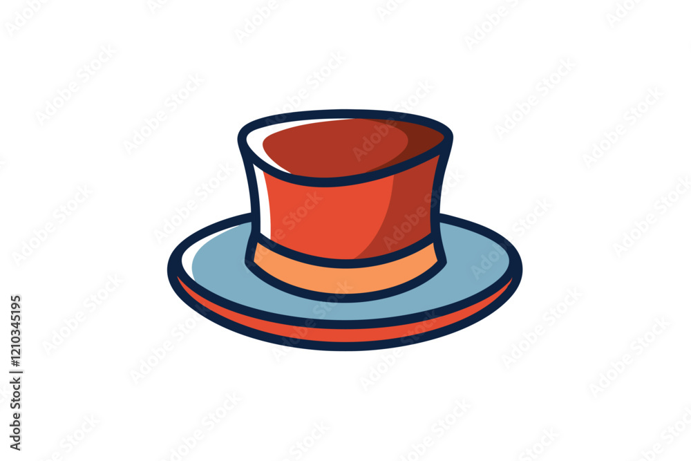retro hat for Gentleman style as Mister Vector illustration retro hat for Gentleman style as Mister Vector illustration