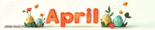 A whimsical and festive April Banner