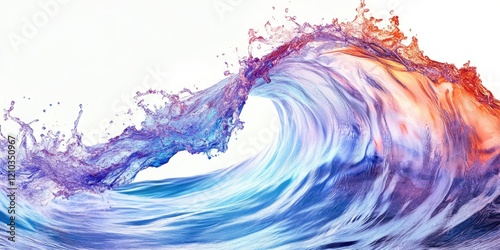 Colorful Ocean Wave