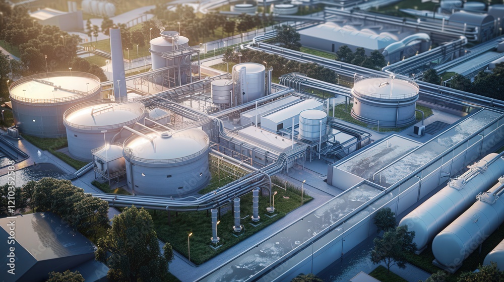 Massive Industrial Giant Wastewater Treatment Massive Industrial Giant Wastewater Treatment