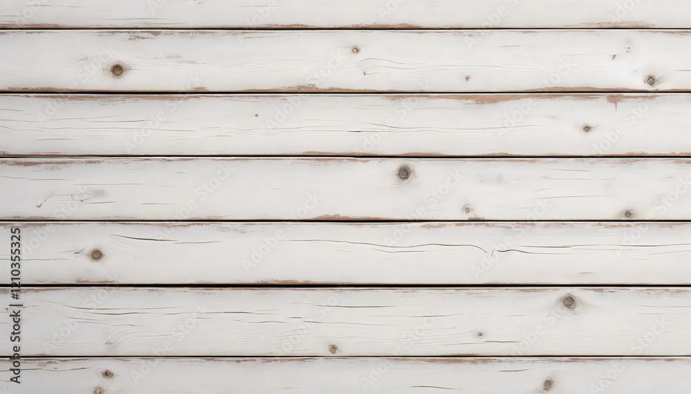 Naklejka premium a close-up shot of horizontal wood panels. The wood has a textured grain and a muted color palette