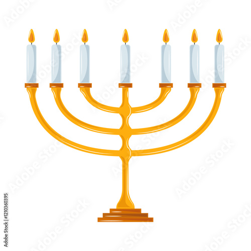 jewish menorah candles