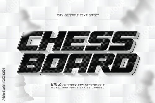 chess board text design