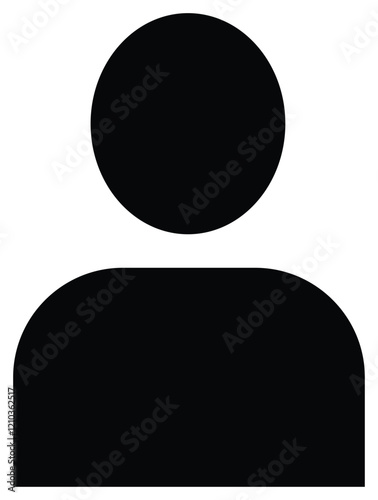 User Chat Icon – Line Art Design for Online Messaging, User Support, and Communication Platforms