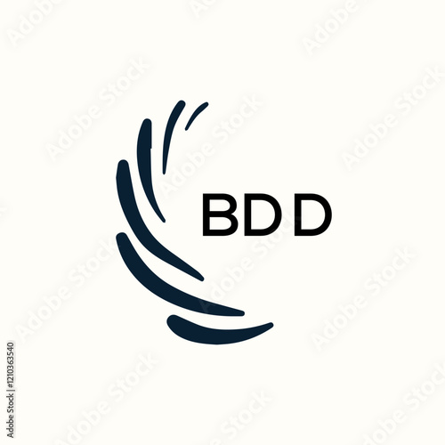 Initial Letter BDD Logo Icon Design Template