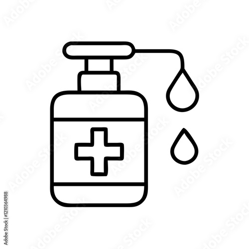 medicine dispenser icon, medicine dispenser line art - simple line art of medicine dispenser, perfect for medicine dispenser logos and icons