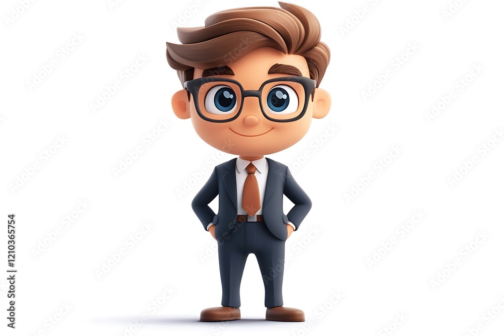 Happy Businessman Cartoon Illustration9 Happy Businessman Cartoon Illustration9