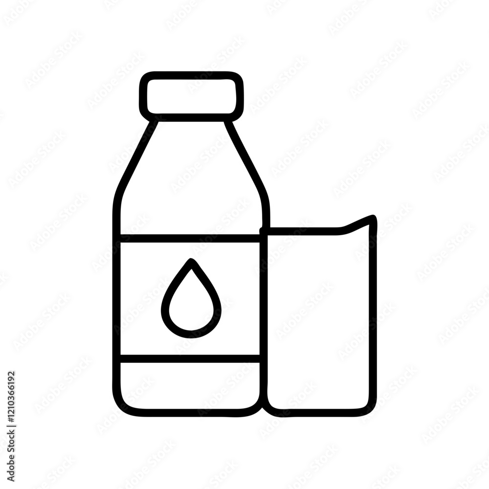 milk bottle icon, milk bottle line art - simple line art of milk bottle, perfect for milk bottle logos and icons milk bottle icon, milk bottle line art - simple line art of milk bottle, perfect for milk bottle logos and icons