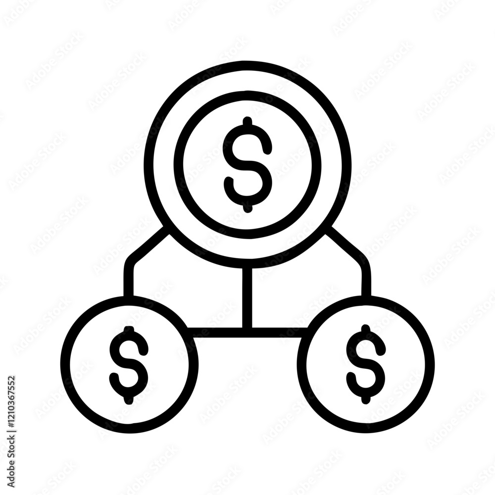 mutual fund icon, mutual fund line art - simple line art of mutual fund, perfect for mutual fund logos and icons mutual fund icon, mutual fund line art - simple line art of mutual fund, perfect for mutual fund logos and icons