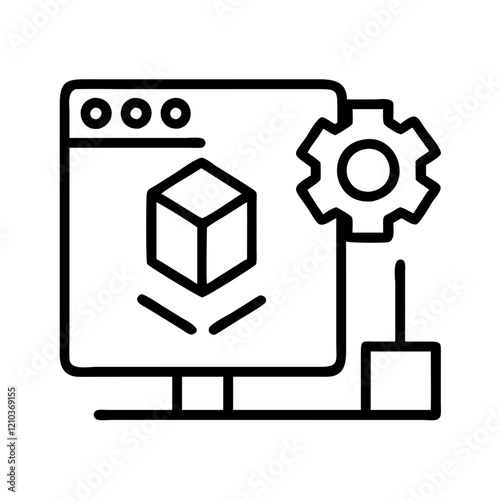 npm icon, npm line art - simple line art of npm, perfect for npm logos and icons