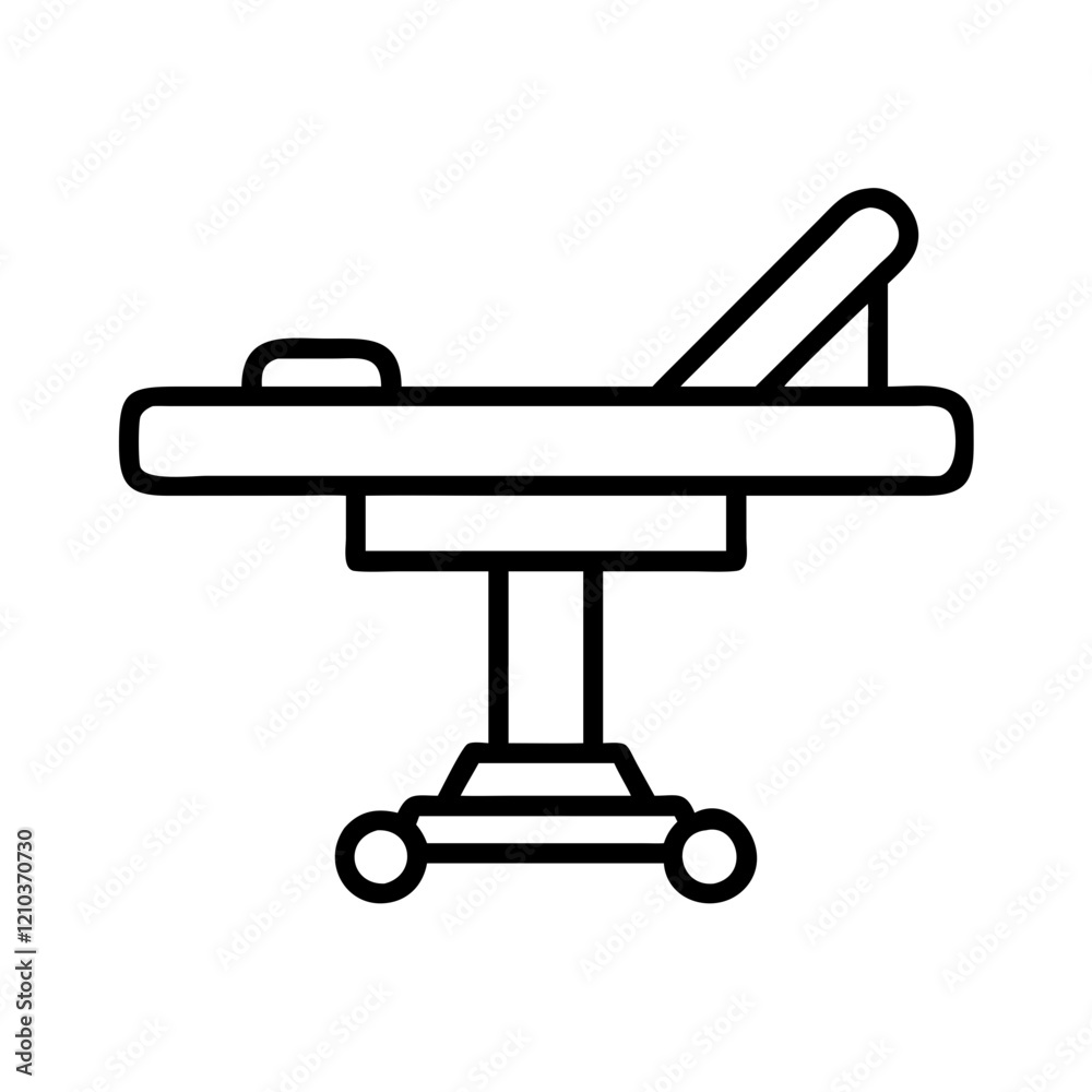 operating table icon, operating table line art - simple line art of operating table, perfect for operating table logos and icons operating table icon, operating table line art - simple line art of operating table, perfect for operating table logos and icons